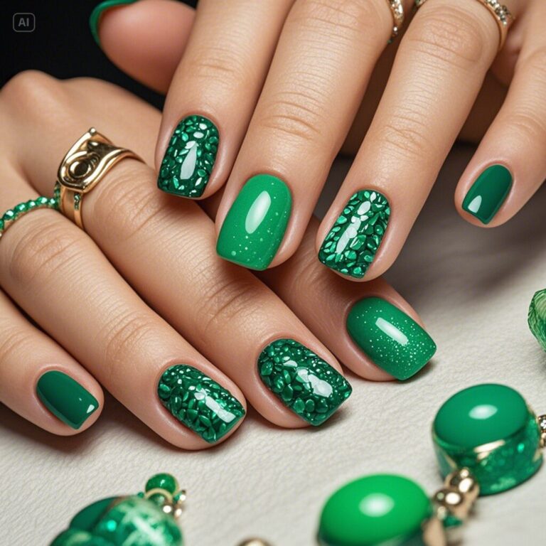 25+ Gorgeous Green Nail Designs To Refresh Your Style