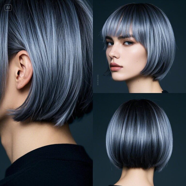 10+ Styles For Grey Blending In Dark Hair Ideas