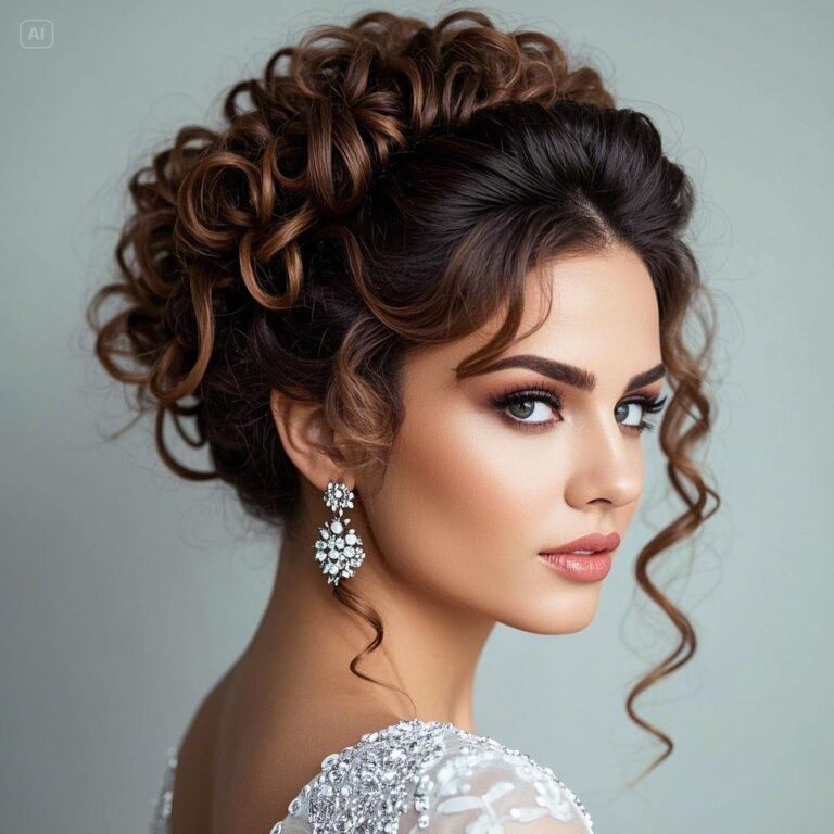 15+ Fancy Curly Hairstyles For Special Occasions | Glamfleeks